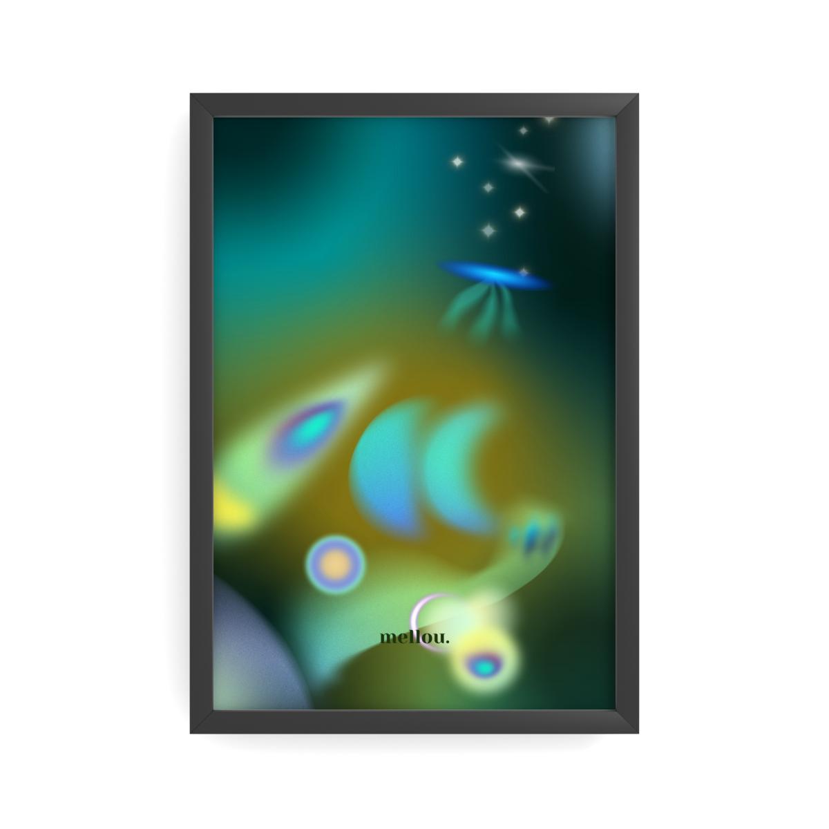 lunar haze - premium semi-glossy poster