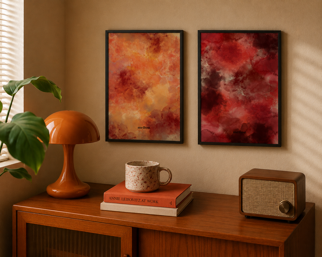 amber harvest - premium semi-glossy poster